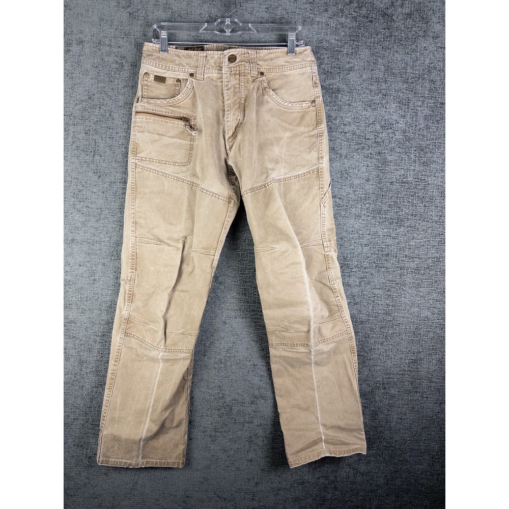VTG Kuhl Rebel Runner Mens Pants 30x30 Beige Double Knee Rugged Hiking Utility